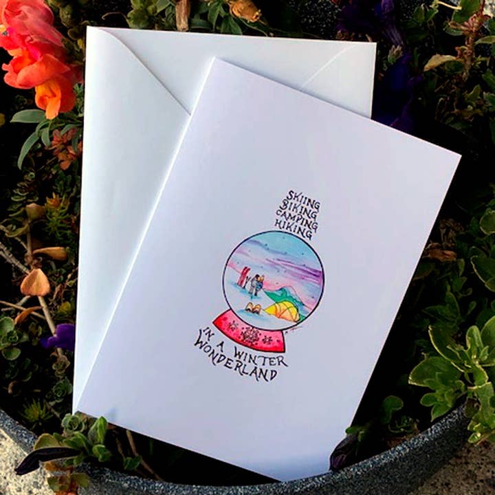 Winter Wonderland holiday card for wholesale by Michele Michael Art