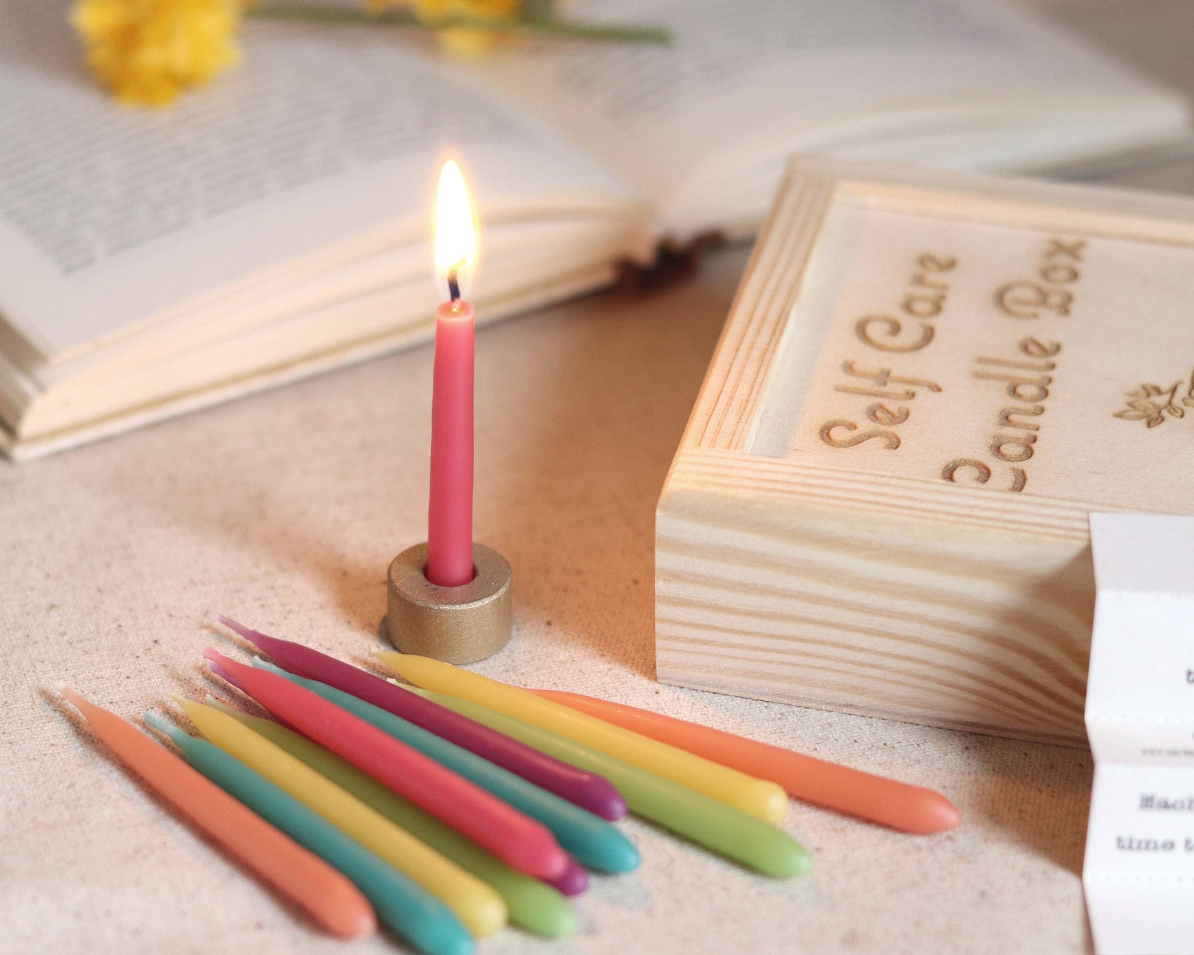 Five Bees Yard - Wholesale Tapered Candle/Candlestick - Gift for her,Gift for mum,Anniversary gift,Meditation gift2