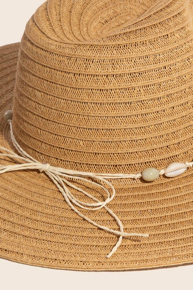Anarchy Street - Wholesale Straw Hat - Women's - Sea Shell Floppy Straw Hat5