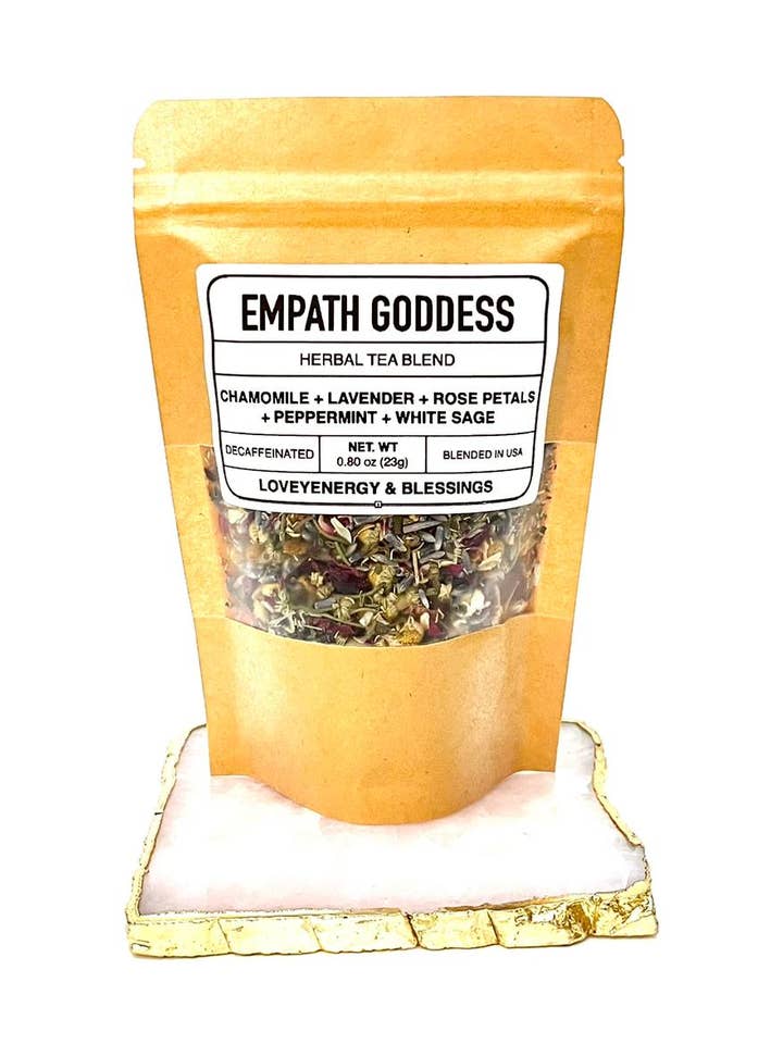 EMPATH GODDESS Handcrafted Herbal Tea Blend 13 Servings for wholesale by Loveyenergy & Blessings