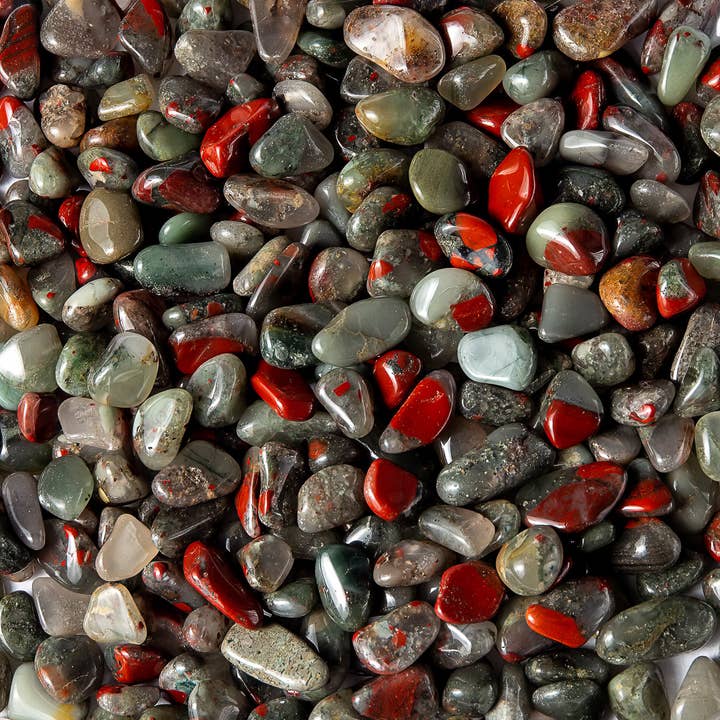 Tree of Life Gems - Wholesale Spiritual stone/crystal - Extra Small Tumbled Bloodstone Seftonite1