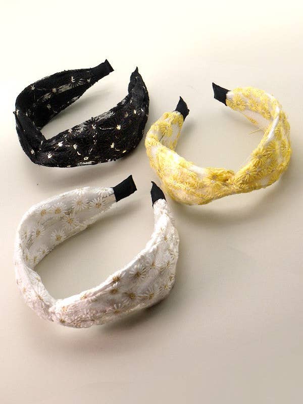 FLOWER KNOT HEADBAND HAIR BANDS | 40HB104 for wholesale by JOSSLYN by wall to wall