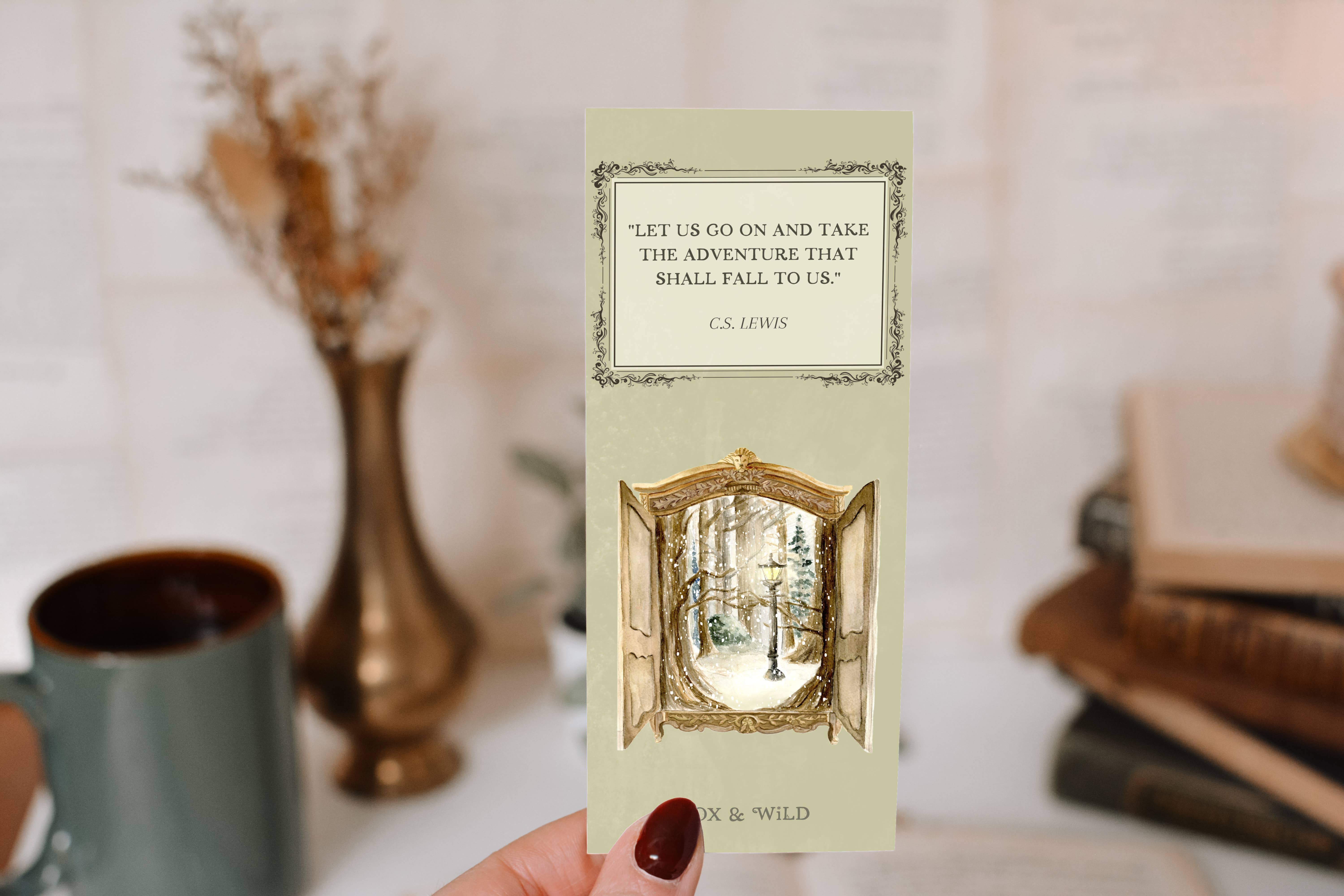 Fox and Wild - Wholesale Bookmark - Narnia Magical Wardrobe Quote Bookmark1