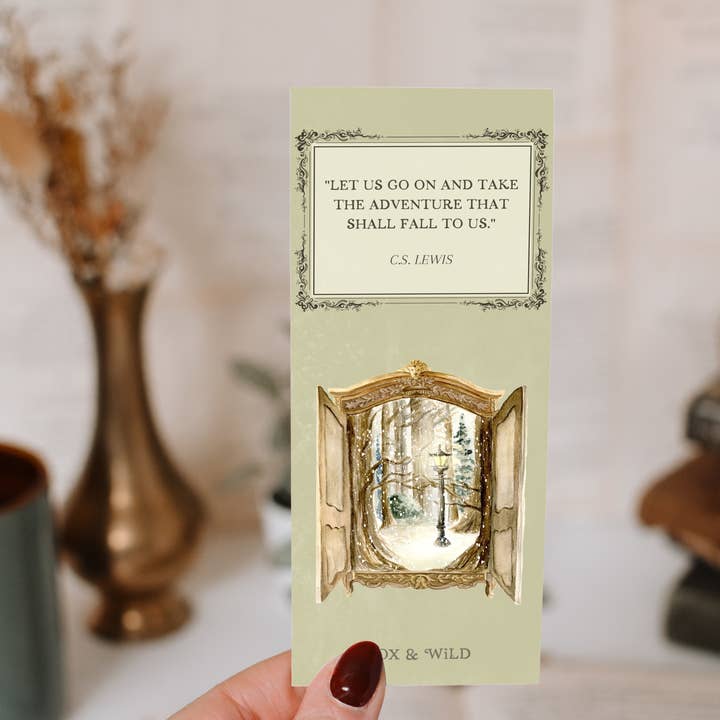Fox and Wild - Wholesale Bookmark - Narnia Magical Wardrobe Quote Bookmark1