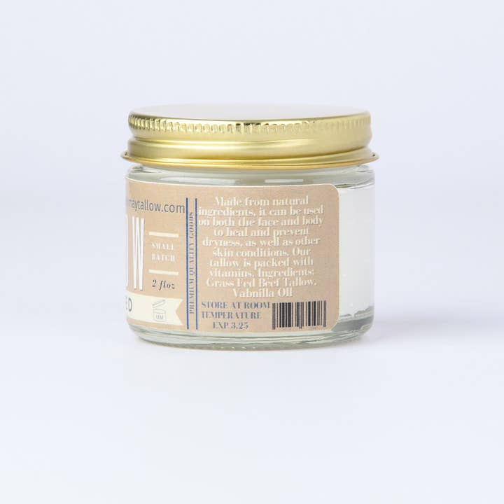 Lady May Tallow - Wholesale Body Balm/Butter - 2oz Vanilla Whipped Tallow Moisturizer