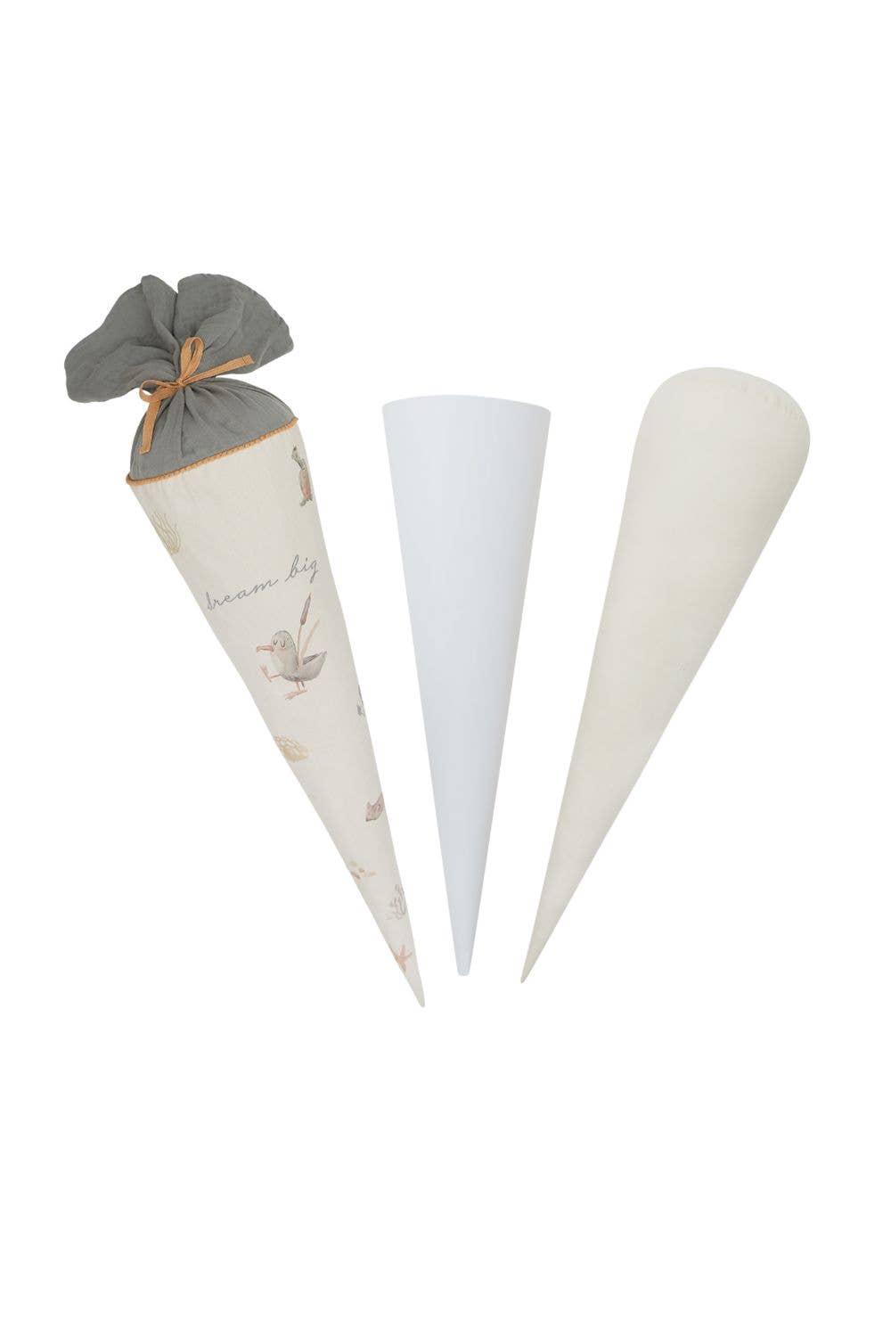 Leevje - Wholesale Party Favor - Large school cone 'seagull' with cardboard cone and filling cushion1