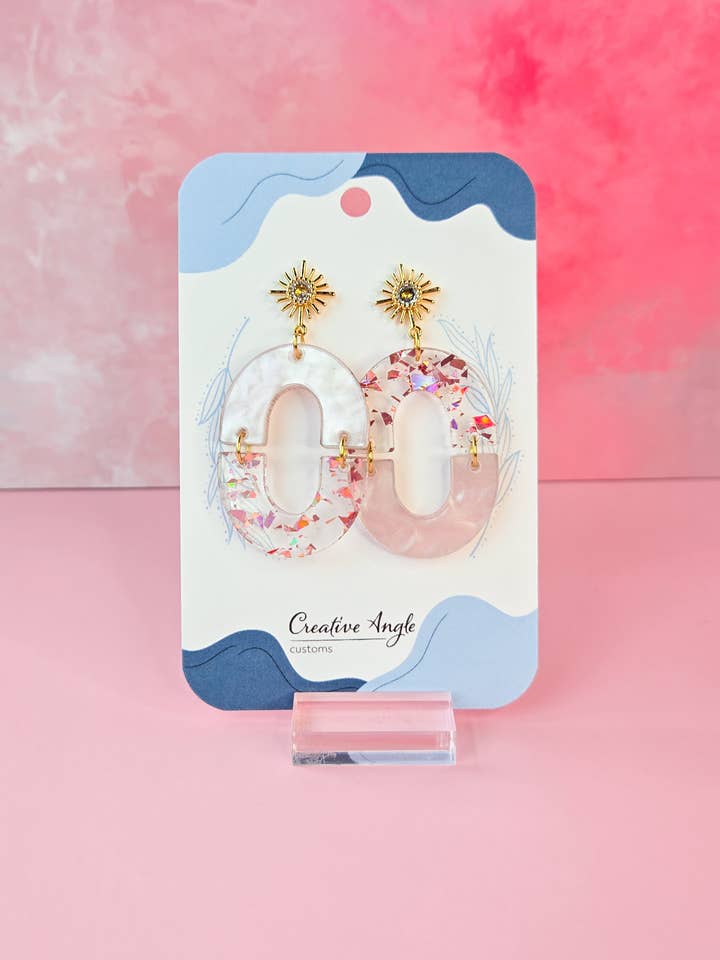 Starburst Arches | Acrylic Earrings for wholesale by Creative Angle Customs