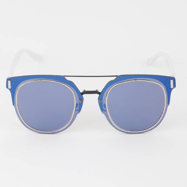 mix Reflective Unique Round Sunglasses for wholesale on Faire