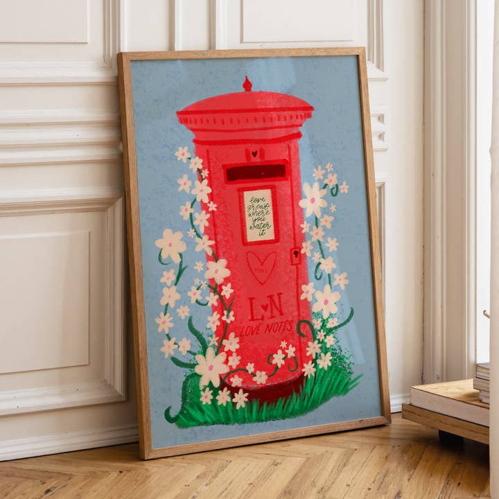 Kærlighedsnoter | Britisk postkasseprint for engroshandel hos Moo and May Studio