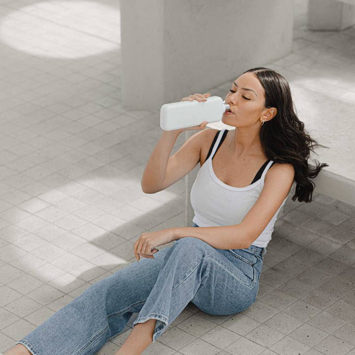 memobottle - Wholesale Water Bottle - Slim memobottle (Stainless Steel) - White3