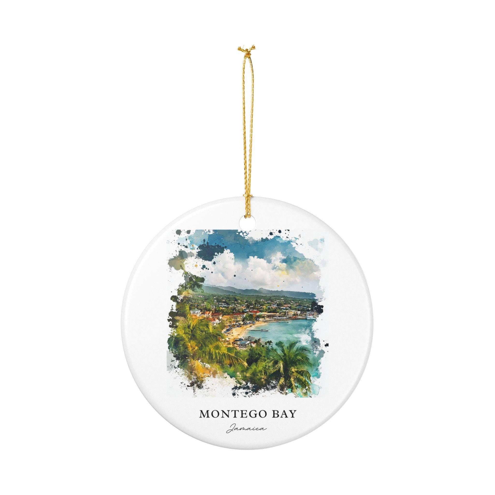 Premium Travel Art - Vente Objets de décoration - Ornement Montego Bay | Impression sur un côté | Suspendu1