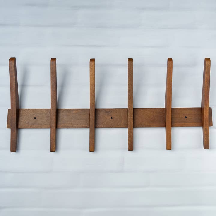 Made Market Co. – Großhandel Wandhaken – Großer Wandhaken aus Holz im Mid-Century-Stil0