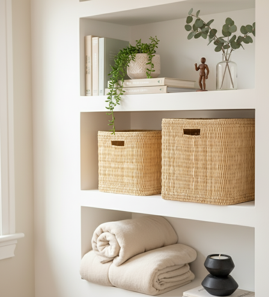 High crafty – wholesale Basket – Rush Storage Basket with Handles – 2 Sizes Available | Handm0