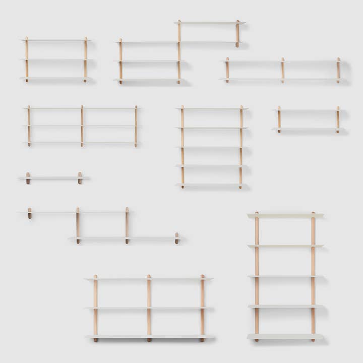 Studio Nordhaven - Wholesale Wall Mounted Shelf - NIVO Shelf Large E - light oak/white7