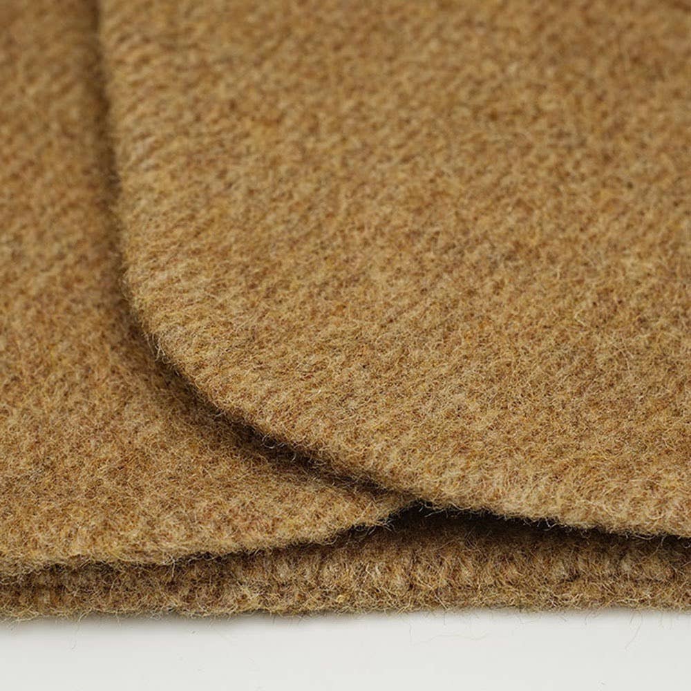 Colorea como imágenes Abrigo Blazer de Lana CT111 Otoño con Diseño de Solapa de Bufanda Combinada de venta al por mayor en Faire14