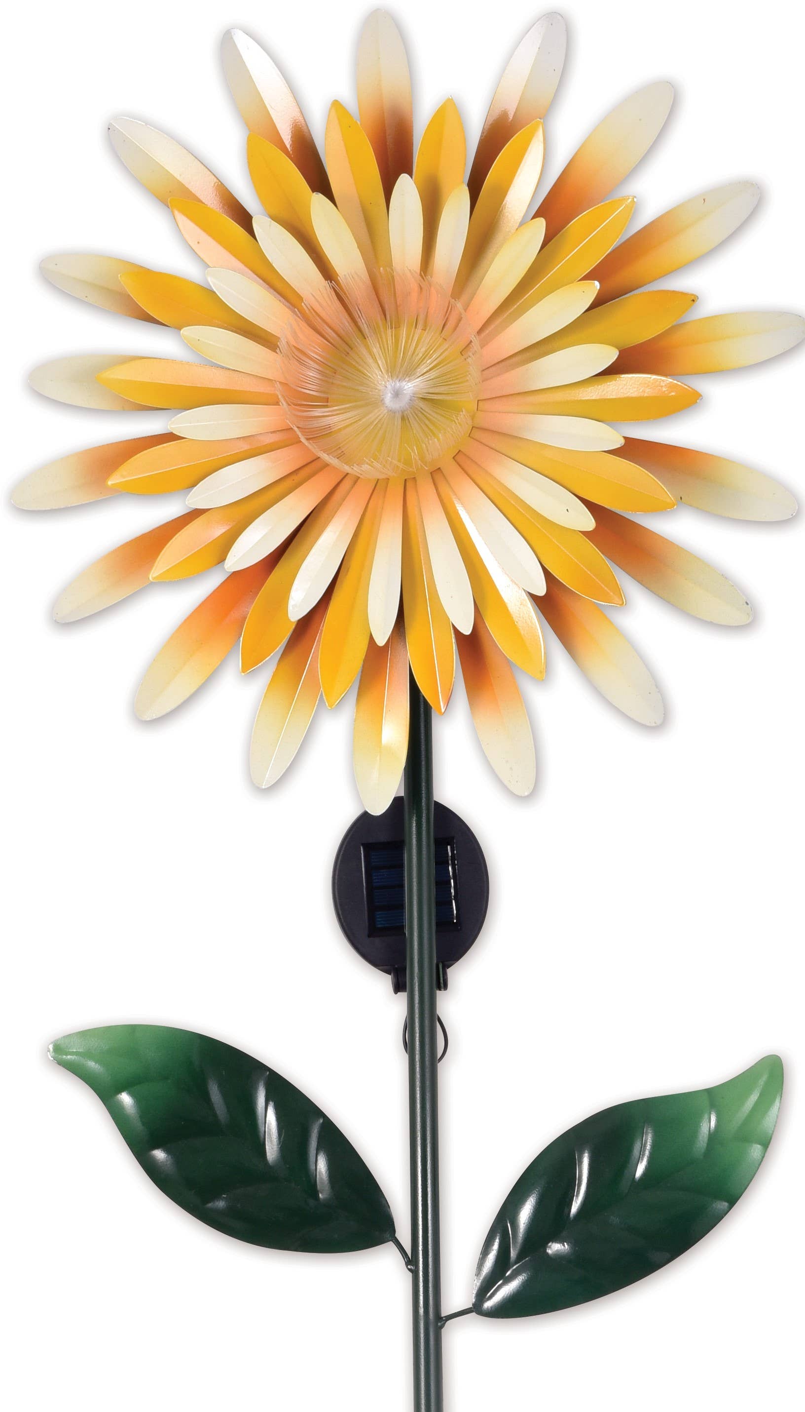 Sunset Vista Designs - Venta al por mayor Postes de jardín/césped - Estaca solar de fibra óptica amarilla1