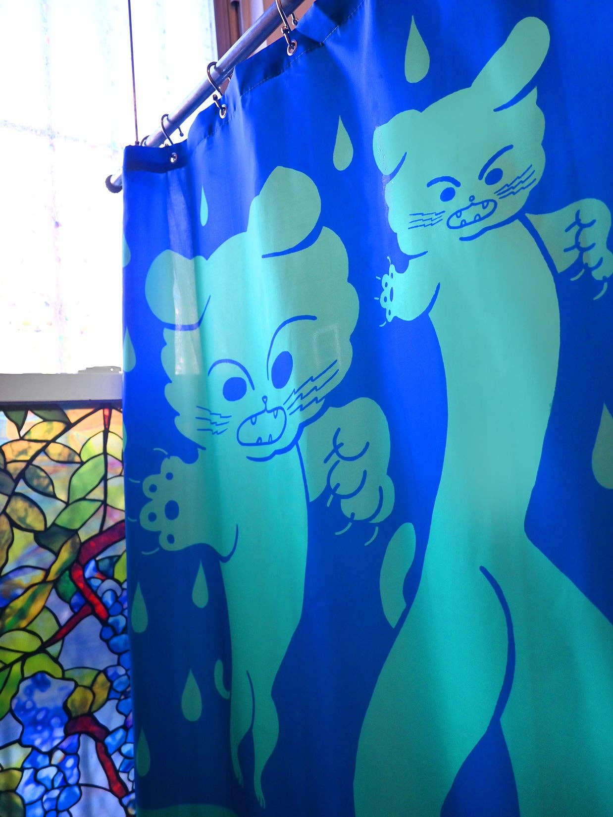 Natali Koromoto - Wholesale Shower Curtain - "DRY CATS" Shower curtain11