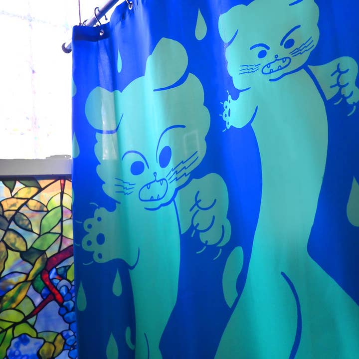 Natali Koromoto - Wholesale Shower Curtain - "DRY CATS" Shower curtain11