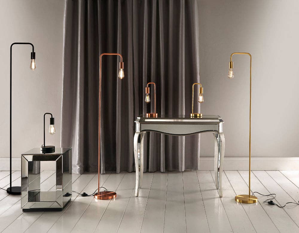 K LIVING – wholesale Floor lamp – Industrial Style Retro Table lamps and Floor lamps, best used with Filament Style Led Bulbs available in various colours3