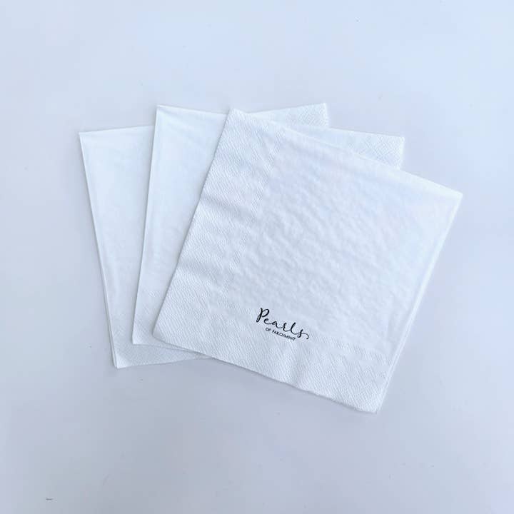 Pearls of Parchment - Wholesale Disposable Napkin - Rejoicing In Hope Paper Napkins | 20 ct Scripture Napkins1