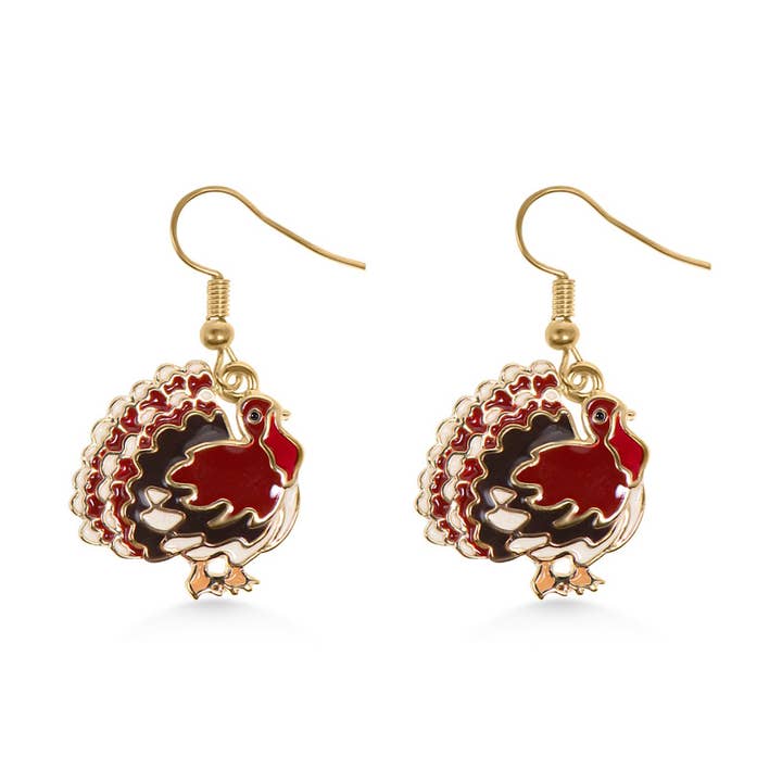 Boucles d'oreilles dinde Gobble-gobble pour la vente par Novadab