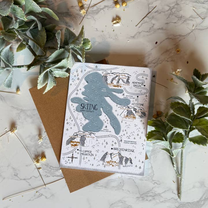 Quirks of Art co. - Wholesale Envelopes - Colorado Map Themed Stationary4