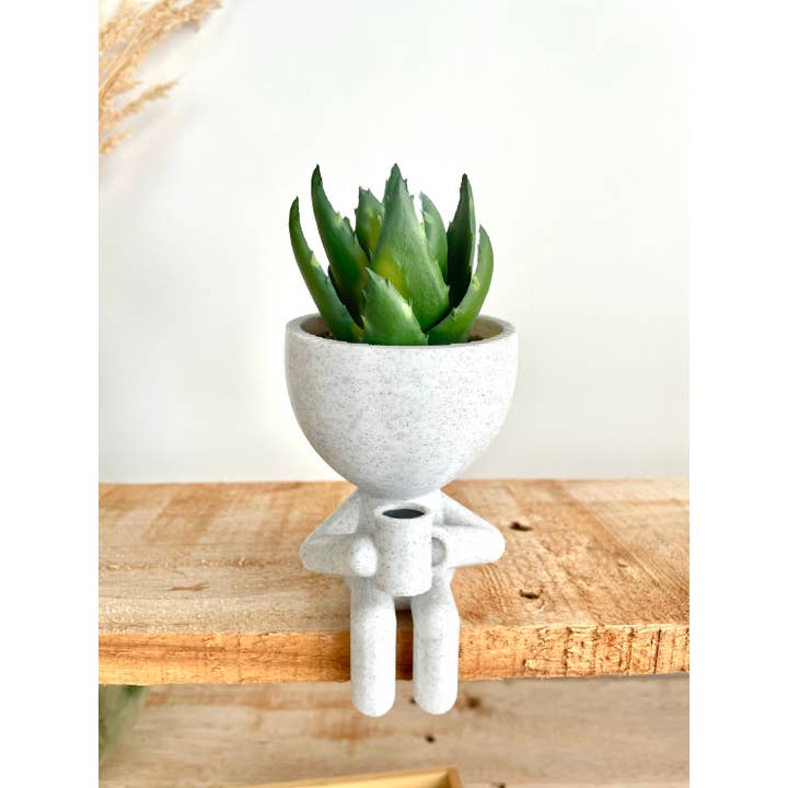 3DCustomPrintsUS - Wholesale Planter box - Coffee Lovers People Planter with Mug1