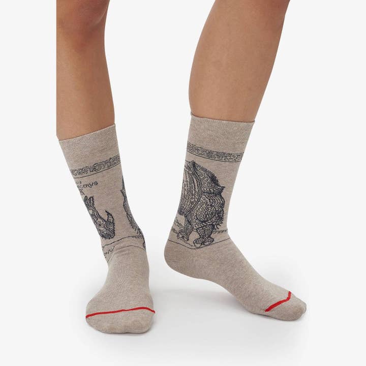 MuseARTa GmbH - Wholesale Sokken - Uniseks - Albrecht Dürer - Neushoorn