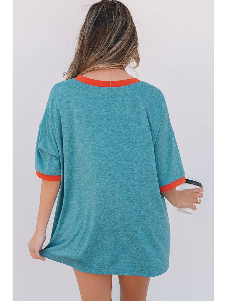 Dusk Blue LDC Kind People are My Kind People Graphic Oversized Tee for wholesale on Faire