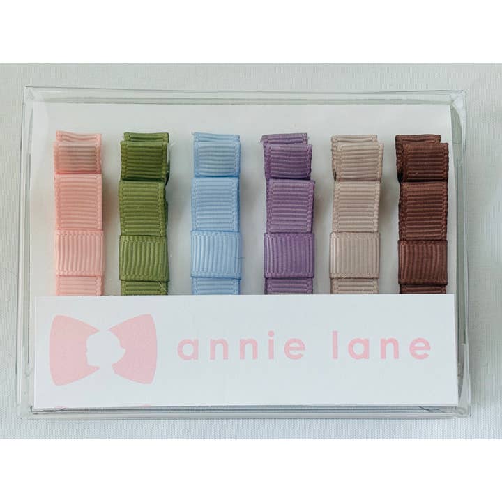 Caja de 6 lazos para el cabello - invierno 1 para venta al por mayor de Annie Lane