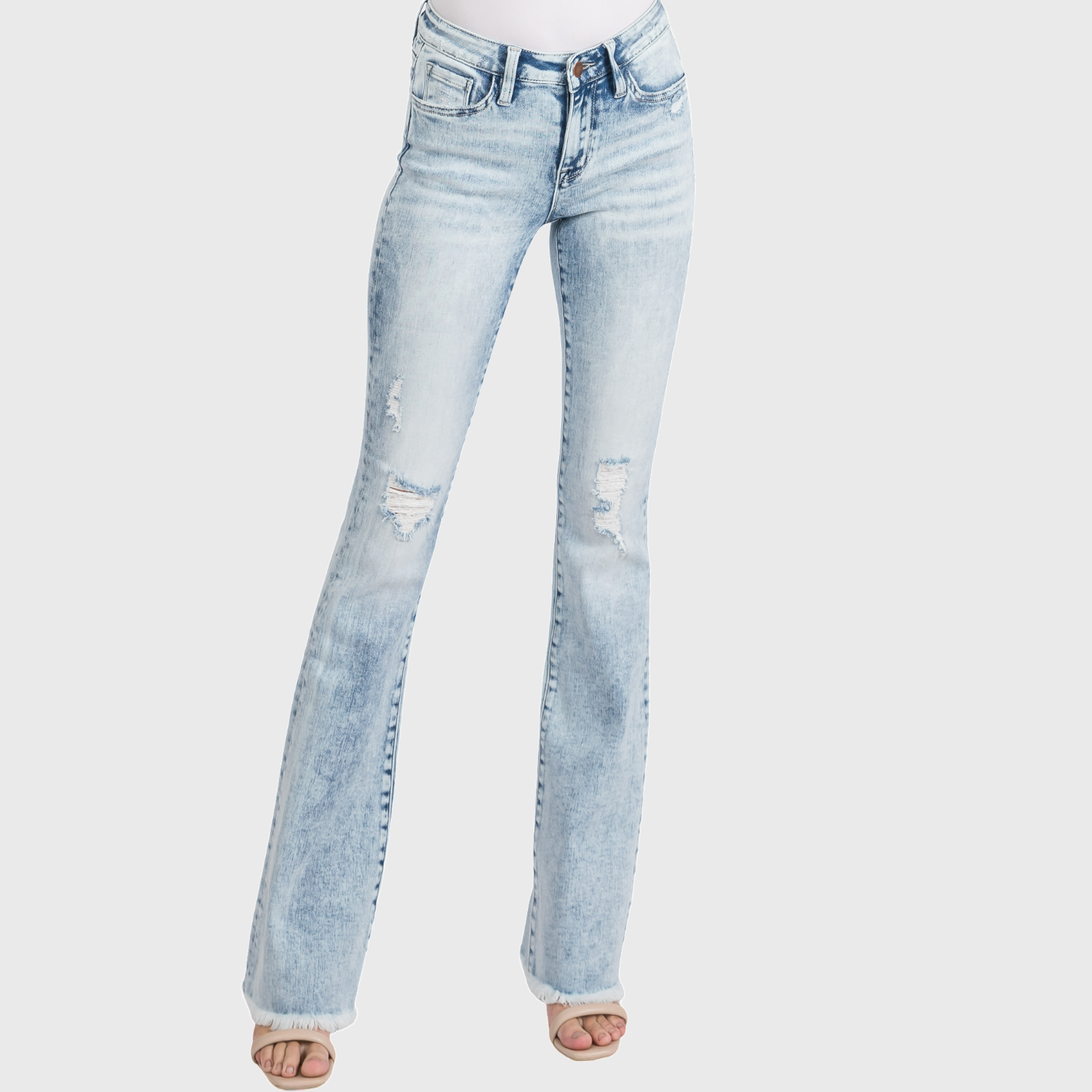 Petra153 - Vente Jean – femme - TZ938MF (PETITE) - JEAN ÉVASÉ À TAILLE MOYENNE EN TISSU STRETCH5