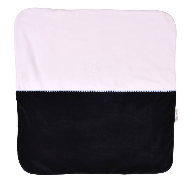PETIT MARIN | Boys Navy Blue Velour Blanket for wholesale by Bebe Sweeny