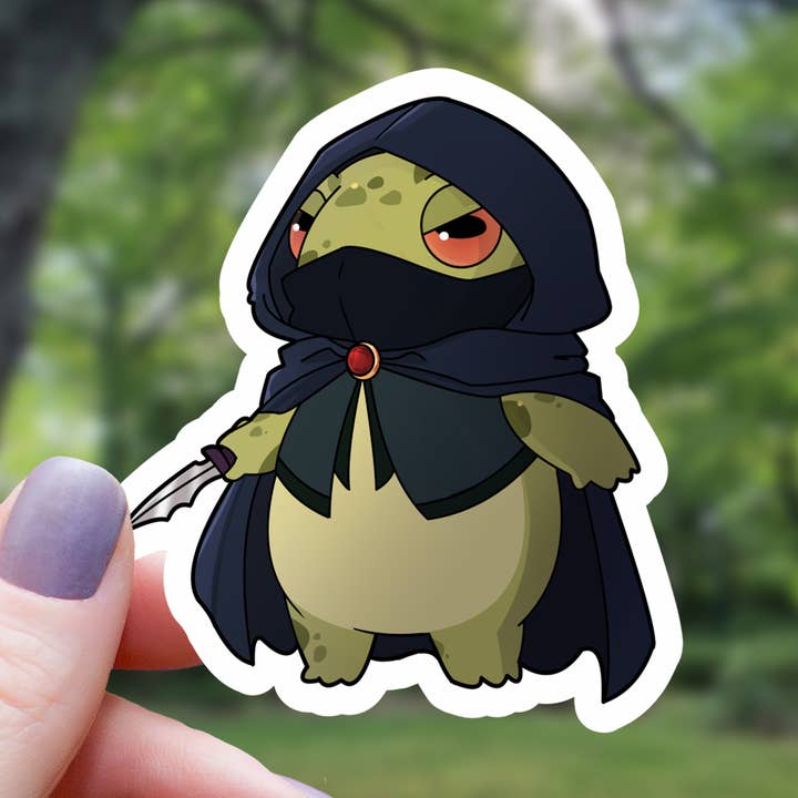 Frog Rogue RPG Class Inspired Sticker - 3" for wholesale by Mimic Gaming Co