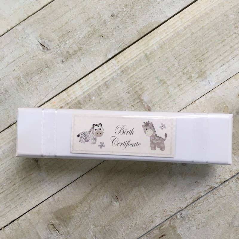 White Cotton Cards – wholesale Keepsake box – Child & baby – Baby Silver Hanging Toys Set with Album, Keepsake Box & Book3