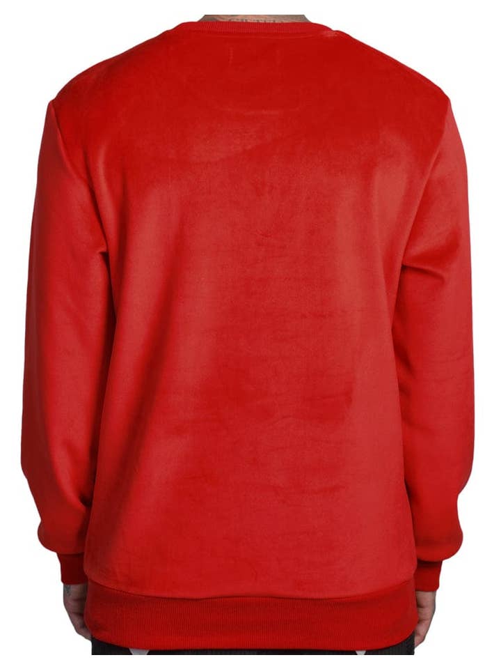 Trini Red Jersey de cuello redondo Blessed Velour de venta al por mayor en Faire