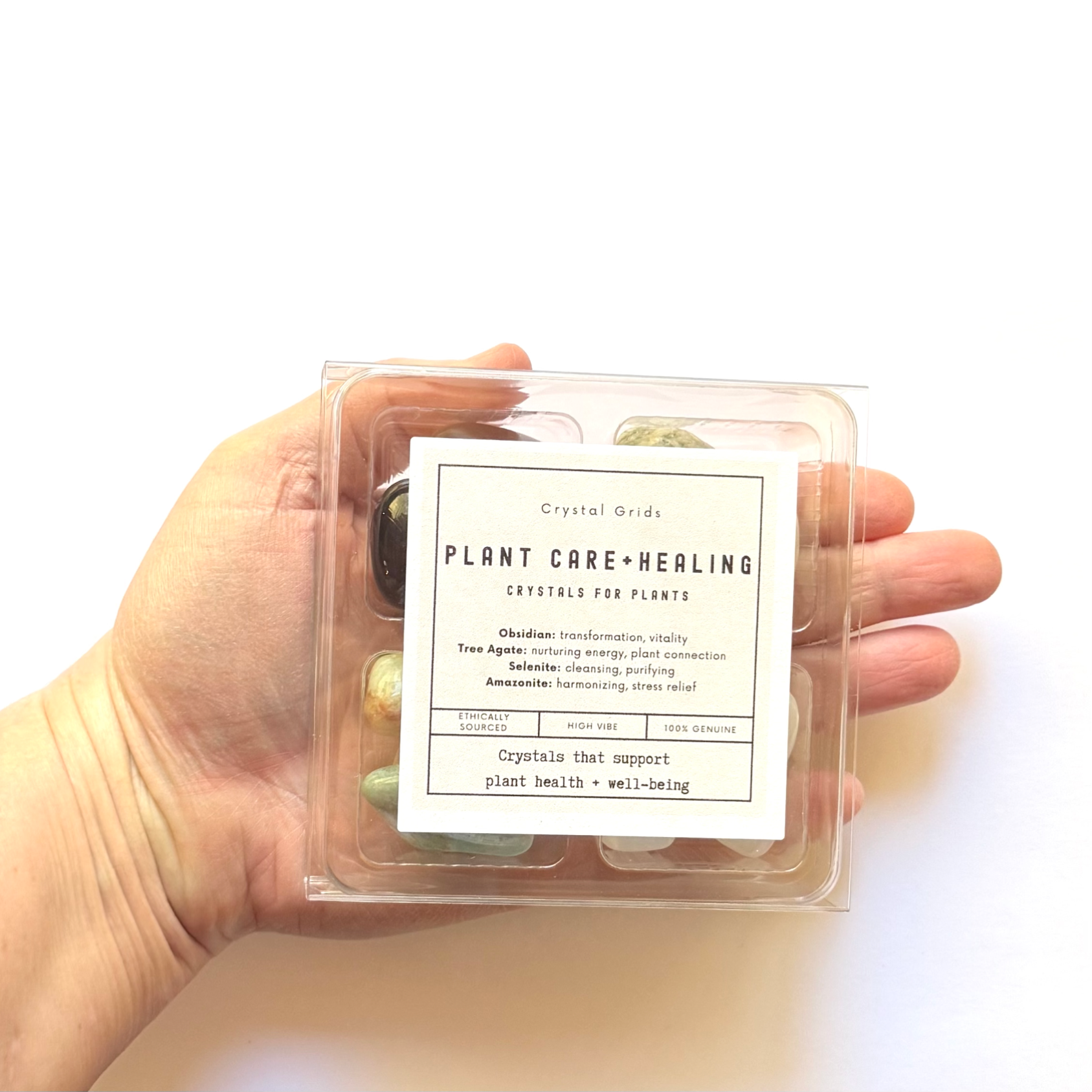 Crystal Grids – Engroshandel Spirituelle sten og krystaller – PLANTEPLEJE + HEALING SÆT - Krystaller til planter butiksgave3