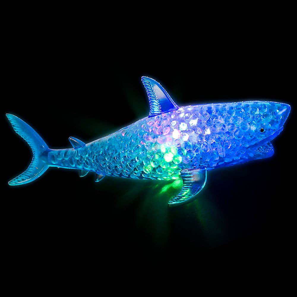 La Luna Bella - Toys - Wholesale Light-Up Toy - Kids & Baby - 7.5" LIGHT-UP SQUEEZY BEAD SHARK LLB Light-up Toys1
