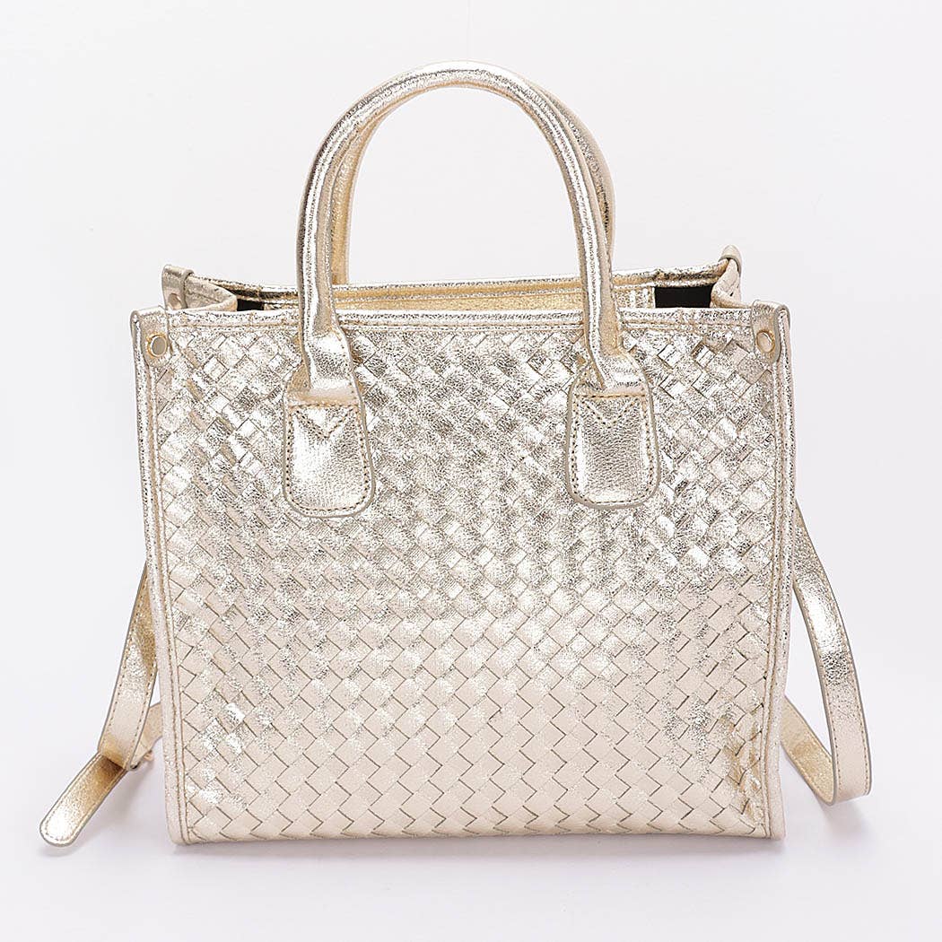 3AM BY H&D ACCESSORIES - Wholesale Draagtas - Dames - Metalen gevlochten shopper tas1