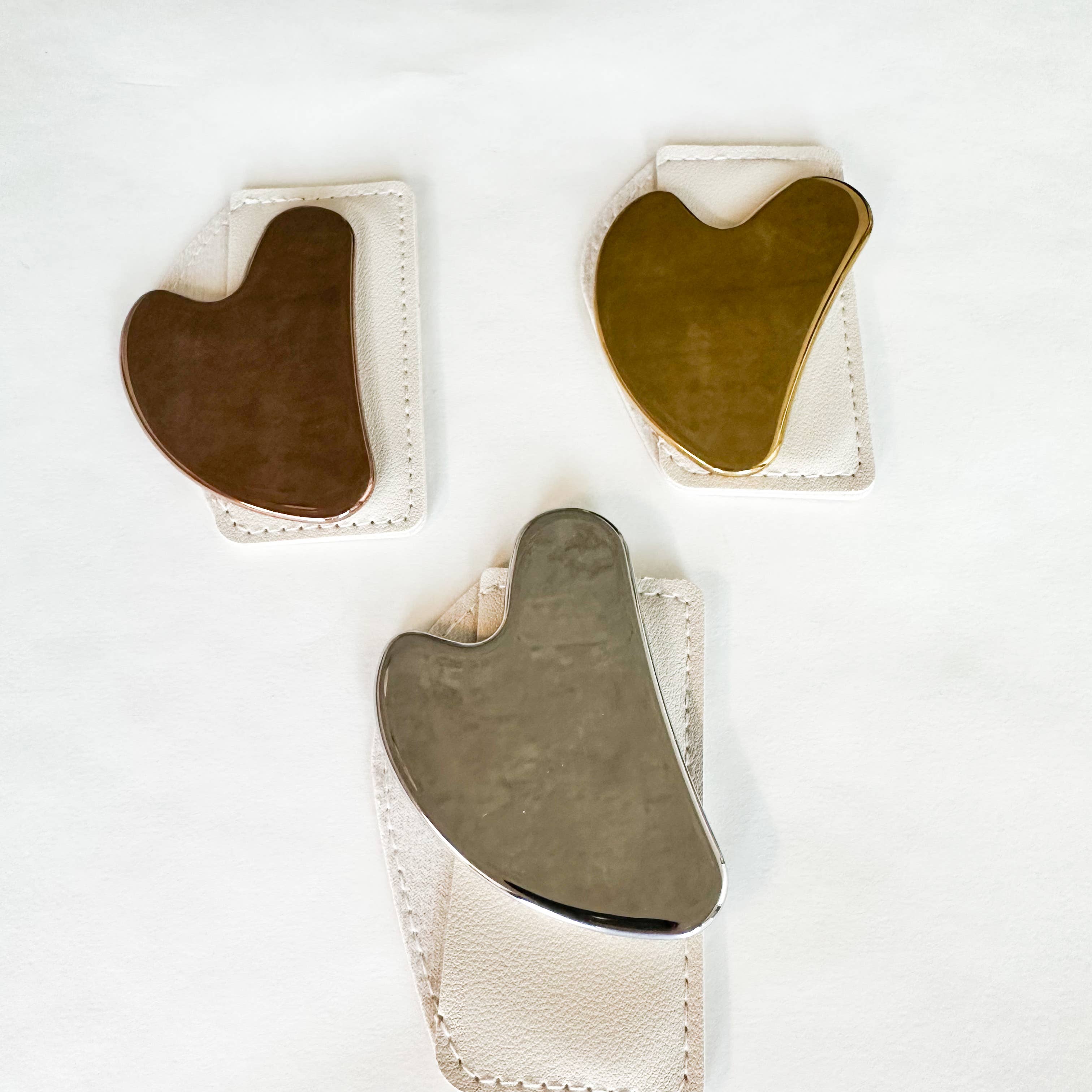 Smile Boutiques - Wholesale Gua Sha Tool - Gold Stainless Steel Gua Sha 2