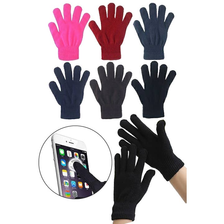 Cap Zone - Wholesale Gloves - Women's - Women's Touchscreen Compatible Winter Gloves