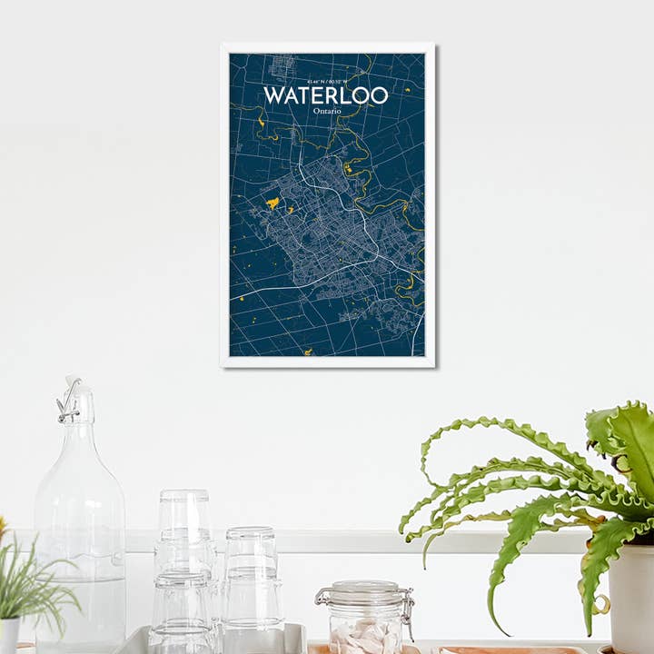 OurPoster.com - Wholesale Poster - Waterloo City Map Poster219