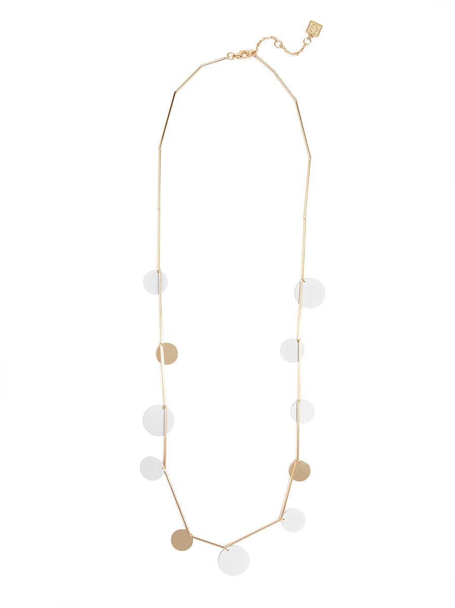 ZENZII Jewelry - Wholesale Bib Necklace - Flat Circle Long Necklace5