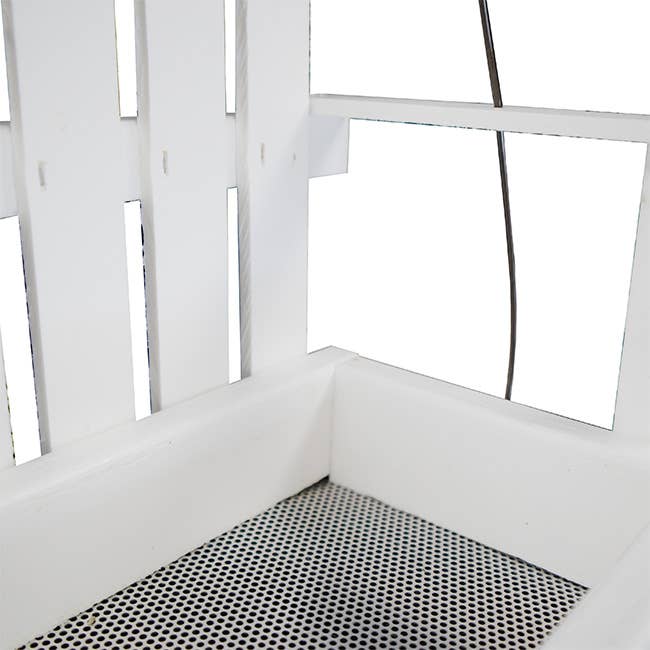 BestNest Inc - Wholesale Bird Feeder - Amish Made Recycled Plastic Swing Seed Feeder, White3