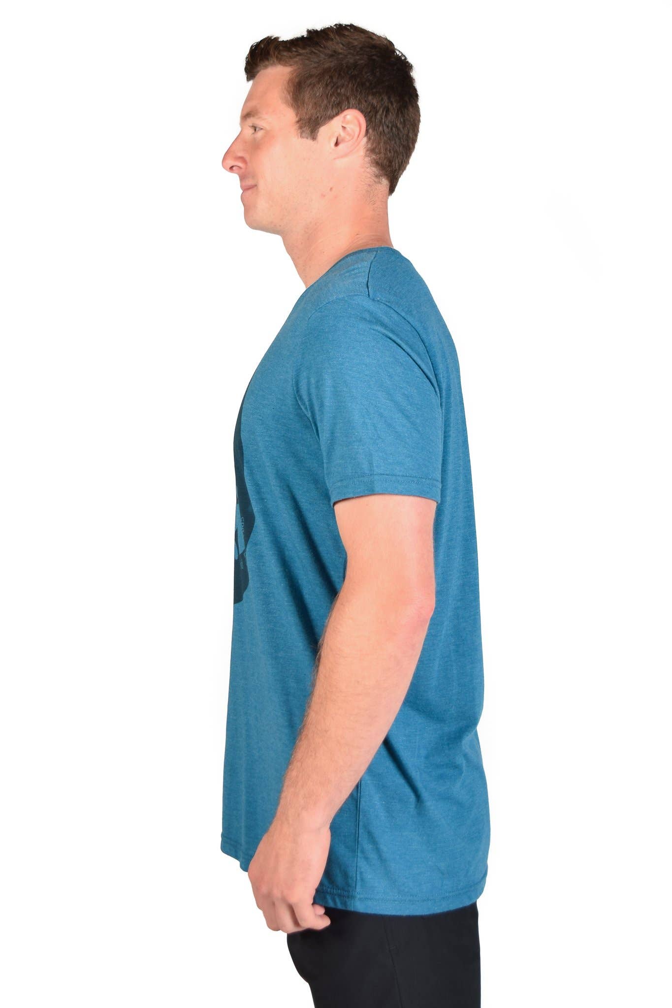 Third Eye Threads - Wholesale Screen Printed T-Shirt - Men's - Sacred Geometry Owl Tri-blend Crew Neck Tee2