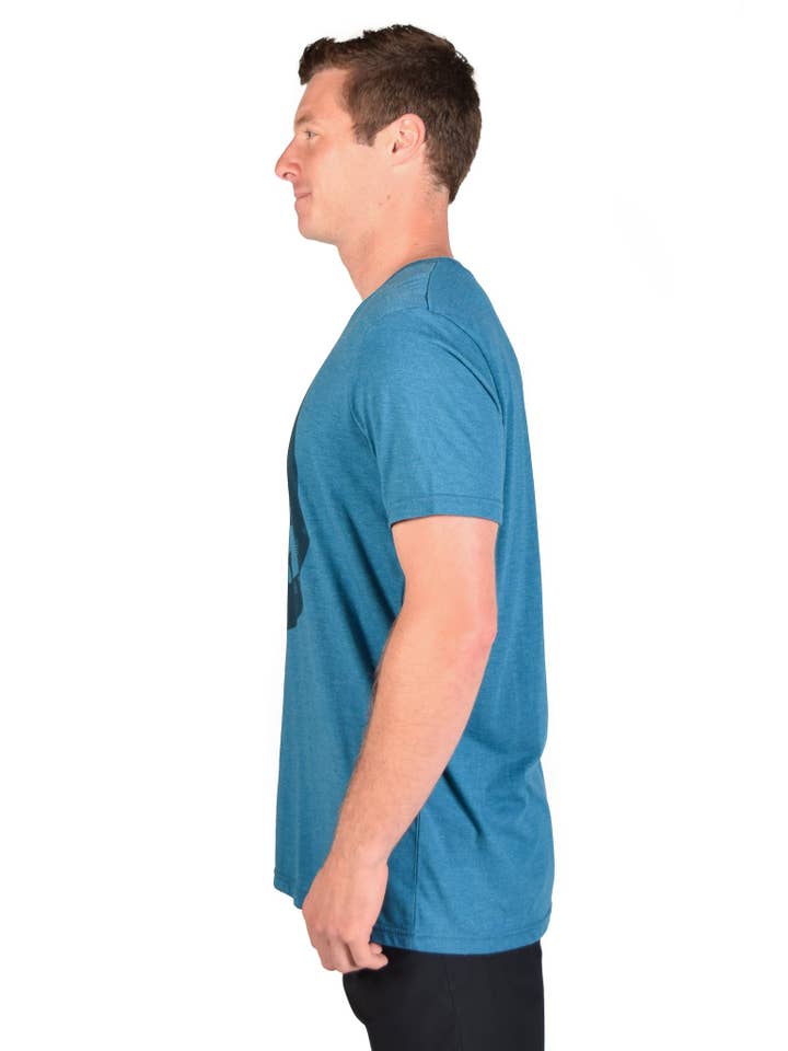 Third Eye Threads - Wholesale Screen Printed T-Shirt - Men's - Sacred Geometry Owl Tri-blend Crew Neck Tee2