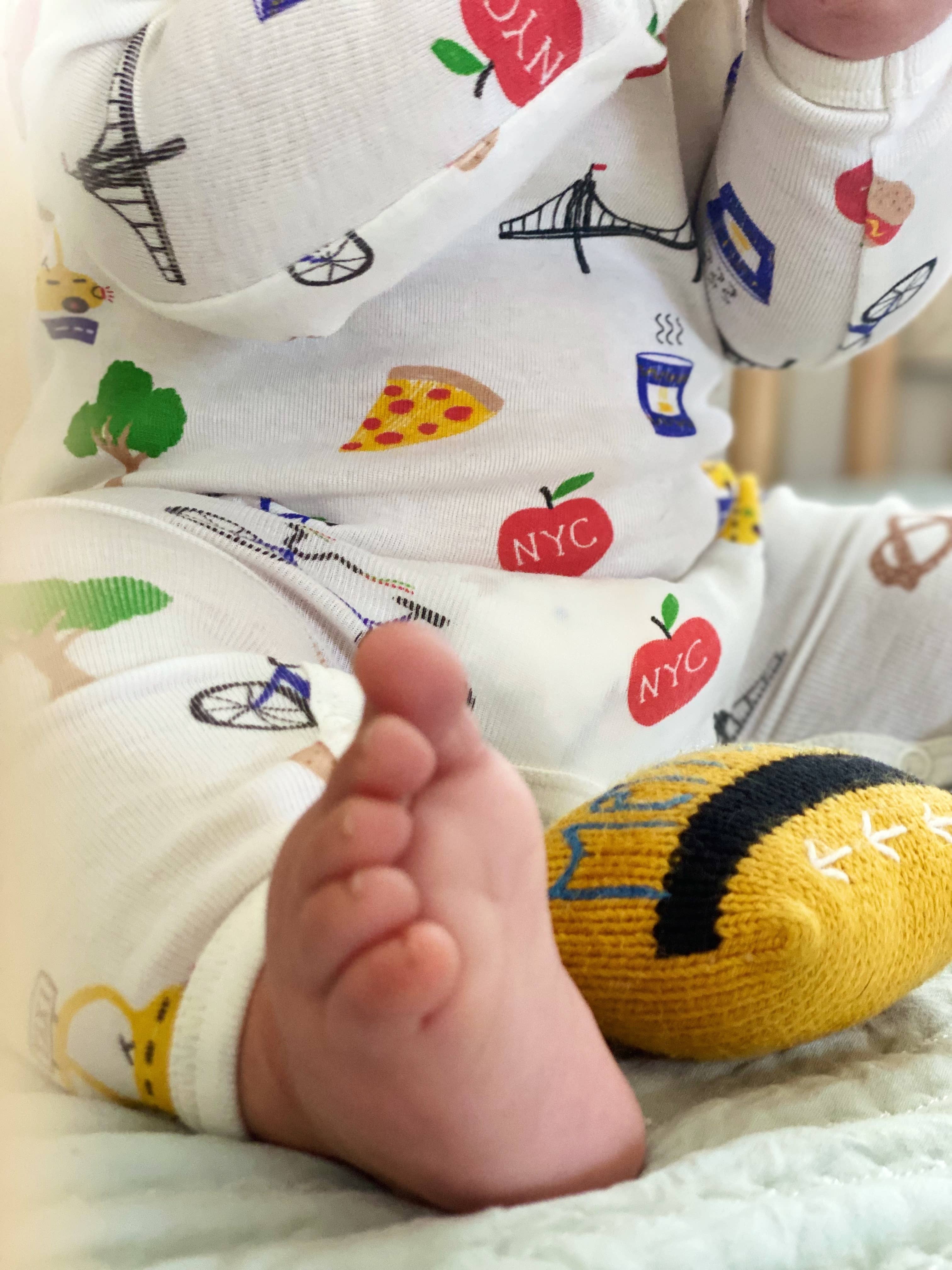 Estella - Vendita all'ingrosso Tutina - Neonati - Tutina per neonati Estella Organic Big City (Fatta a mano)2