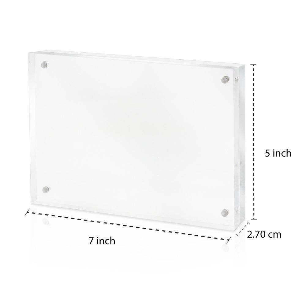 Isaac Jacobs International - Wholesale Picture Frame - Isaac Jacobs Super Thick Clear Acrylic Magnetic Photo Frame17