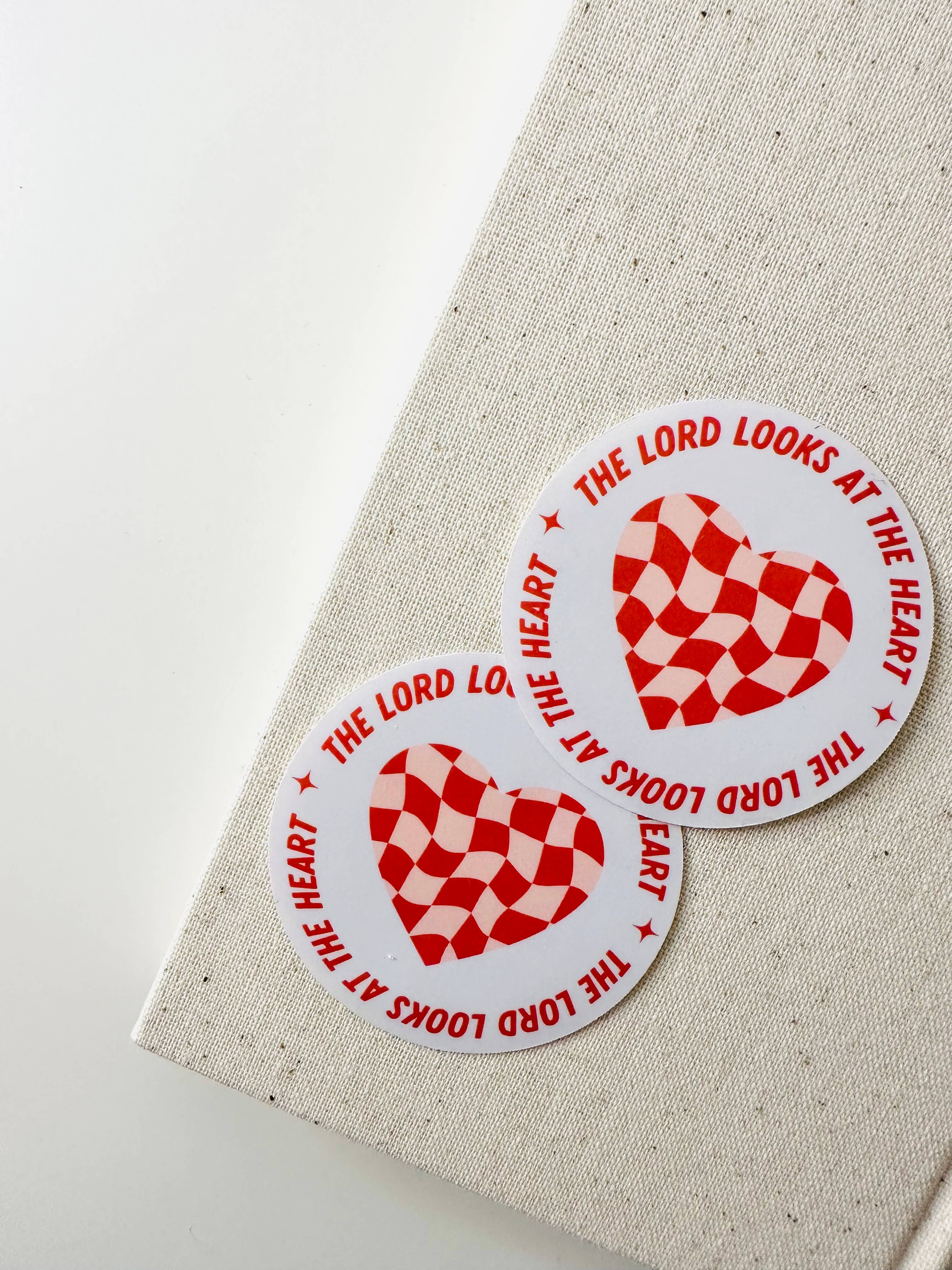 Grow in Grace - Vente Autocollant - Le Seigneur regarde le cœur, autocollants de foi chrétienne,2