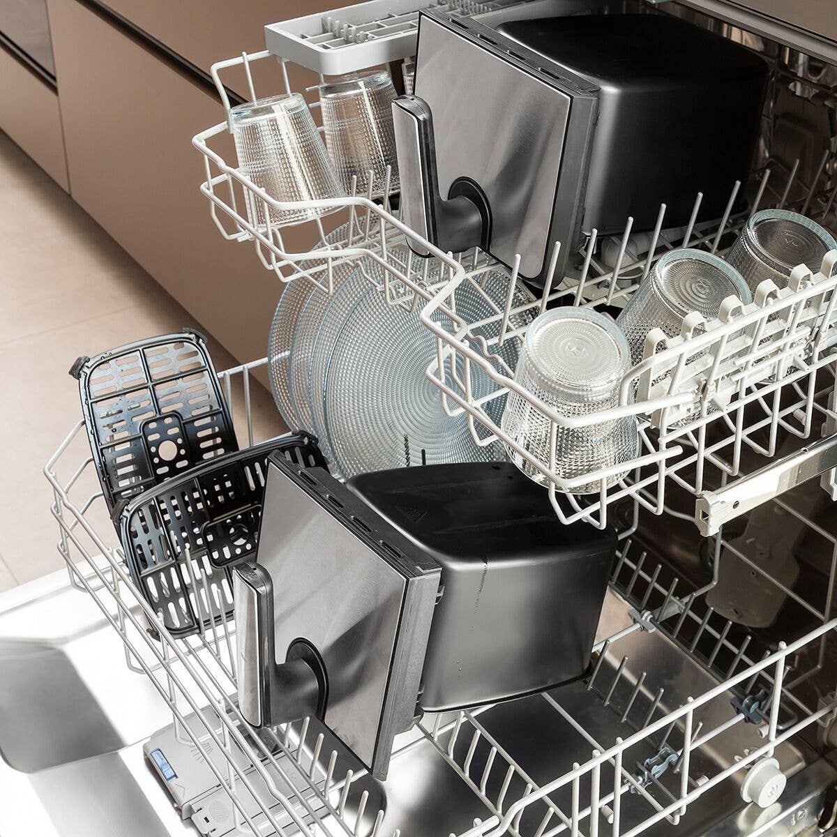 InnovaGoods - Vendita all'ingrosso Elettrodomestici da cucina - Friggitrice ad aria doppia InnovaGoods Fryinn 8000 in acciaio inox nero 3400 W 8 L senza olio7