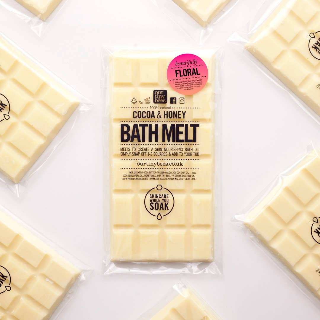 Our Tiny Bees – wholesale Bath/body oil – Floral Bath Melt / Ylang-Ylang & Lemon / 100% Natural / Eco Friendly1